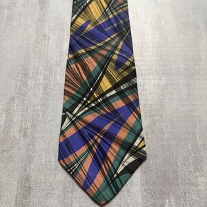 Men's Silk Classic Tie Hand Marbled Silk (MOTH) Sausalito California Artisan USA